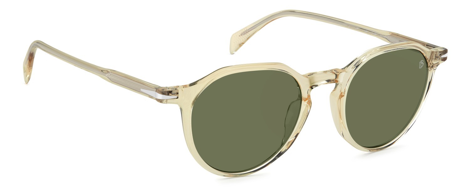 Sunglasses David Beckham Db 1217/S 208542 40G QT color yellow shape pantos lenses green