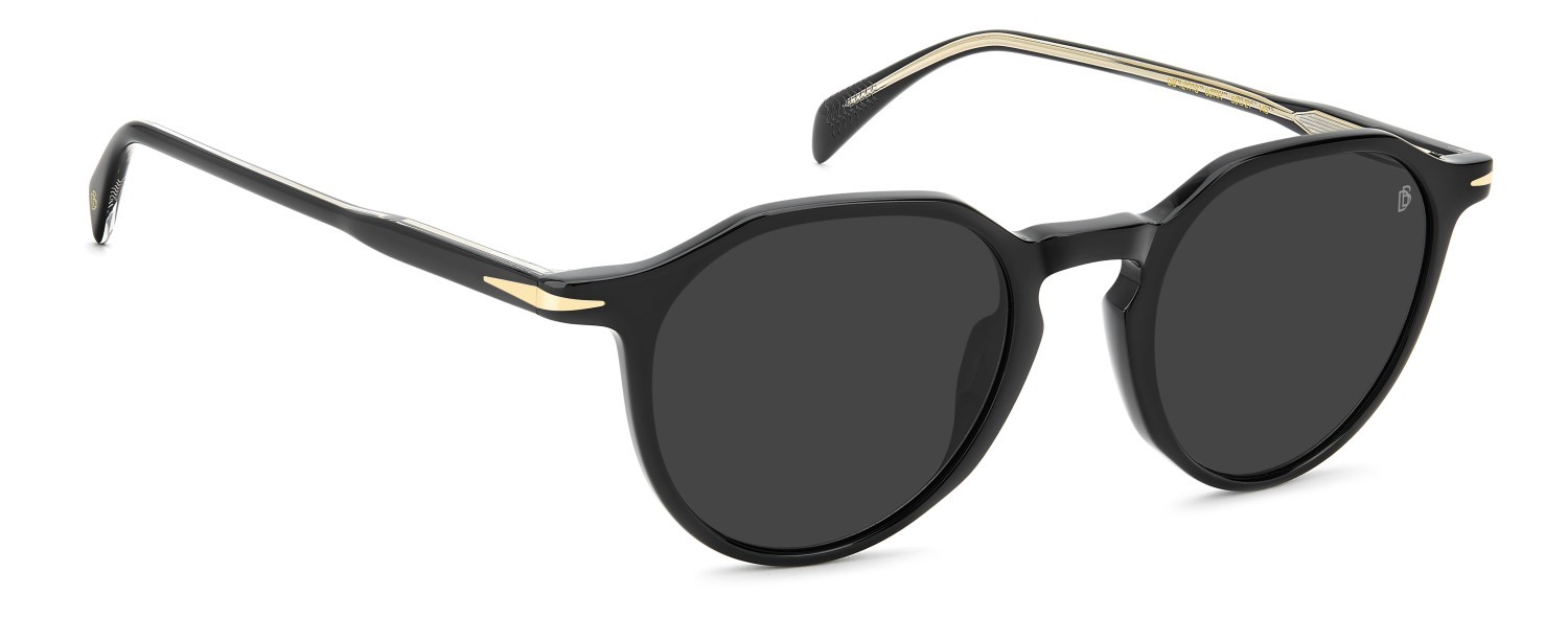 Sunglasses David Beckham Db 1217/S 208542 807 IR color black shape pantos lenses grey