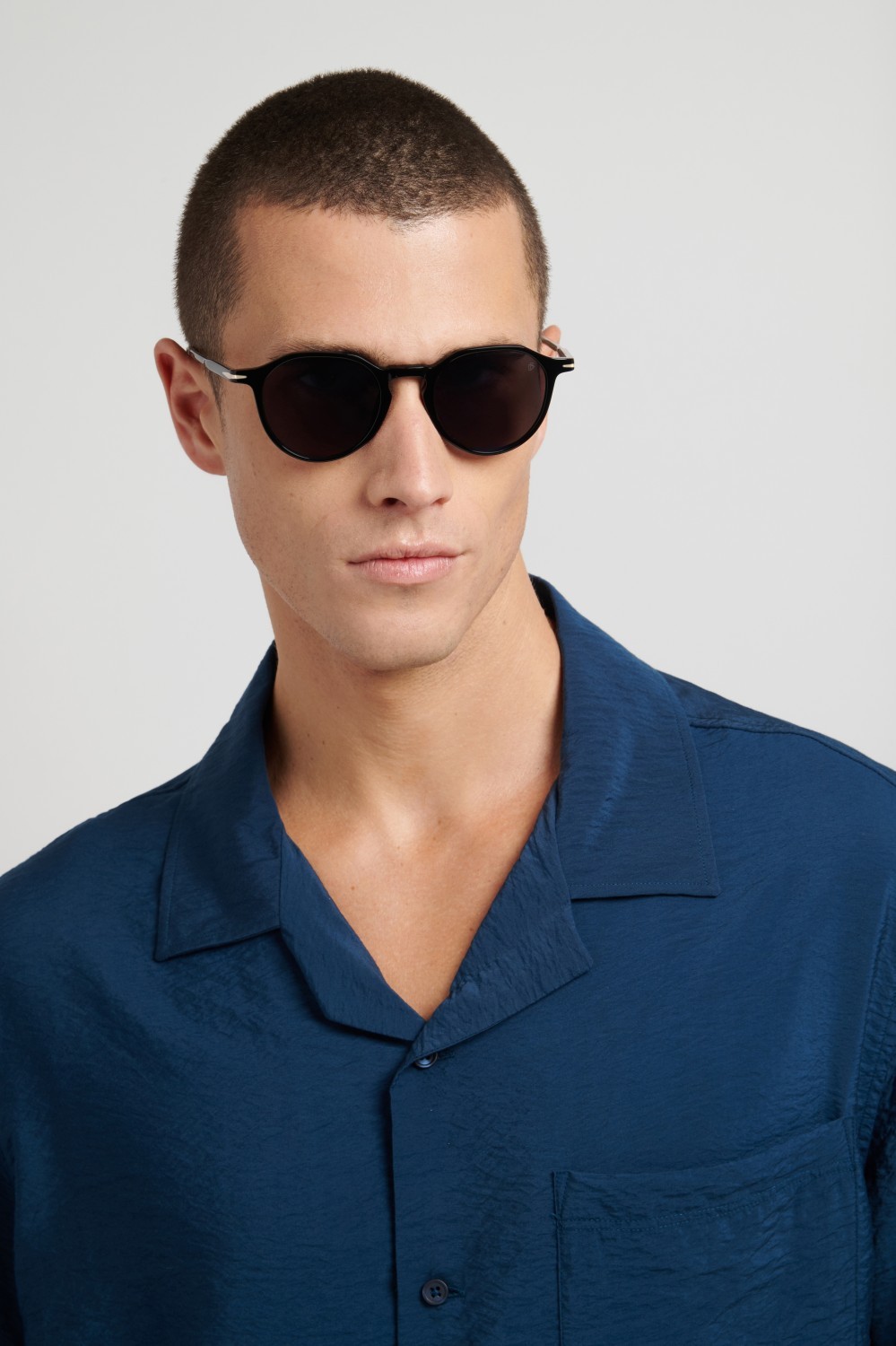 Sunglasses David Beckham Db 1217/S 208542 807 IR color black shape pantos lenses grey