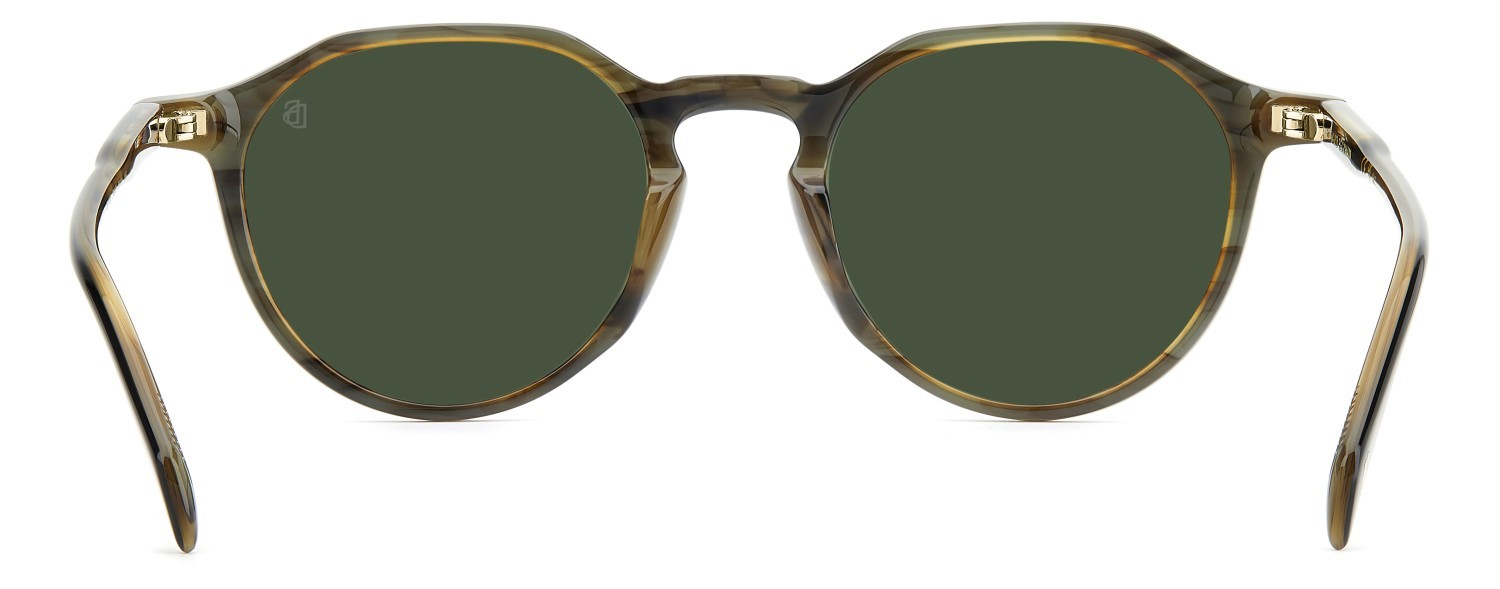 Sunglasses David Beckham Db 1217/S 208542 PPO O7 color striped black beige shape pantos lenses green lightgreen antireflex