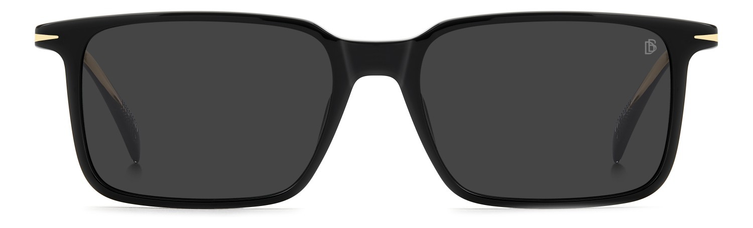 Sunglasses David Beckham Db 1220/S 208544 807 IR color black shape rectangle lenses grey
