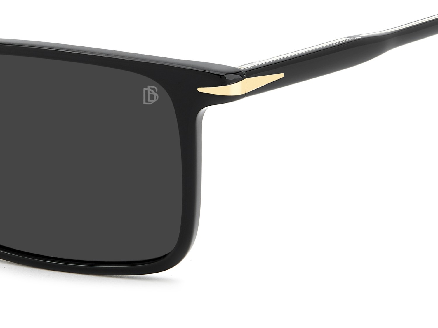 Sunglasses David Beckham Db 1220/S 208544 807 IR color black shape rectangle lenses grey