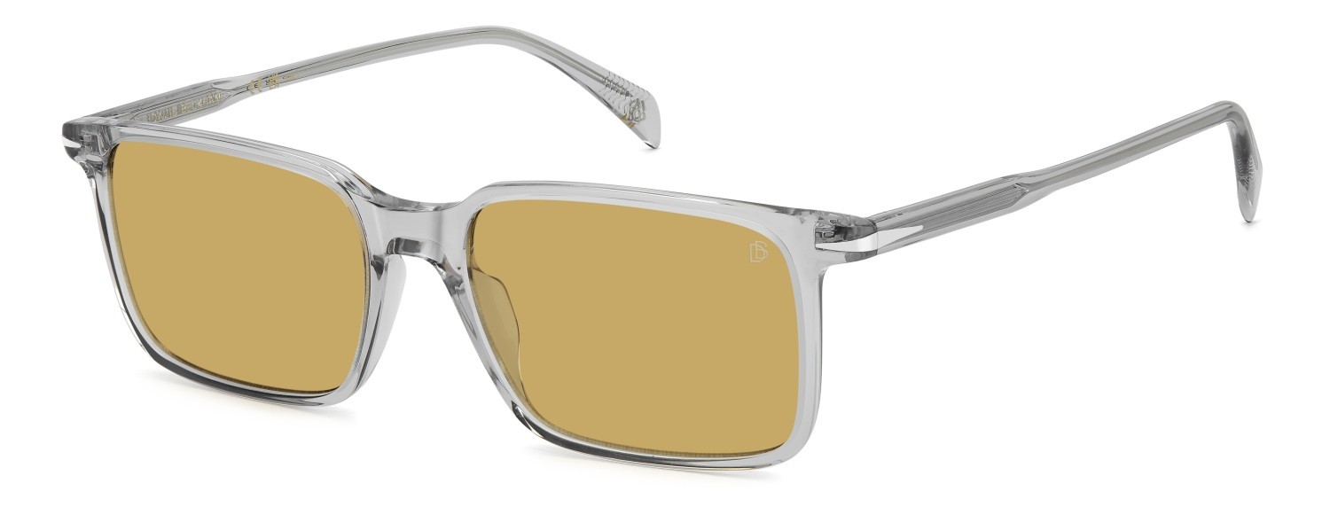 Sunglasses David Beckham Db 1220/S 208544 KB7 HO color grey shape rectangle lenses yellow
