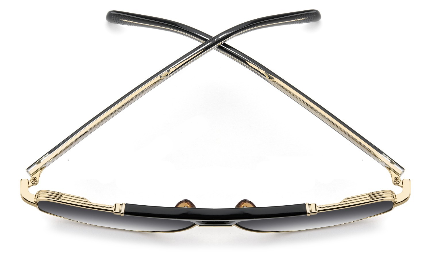 Sunglasses David Beckham Db 7157/S 208545 RHL 9O color gold black 2 shape square lenses dark grey shaded