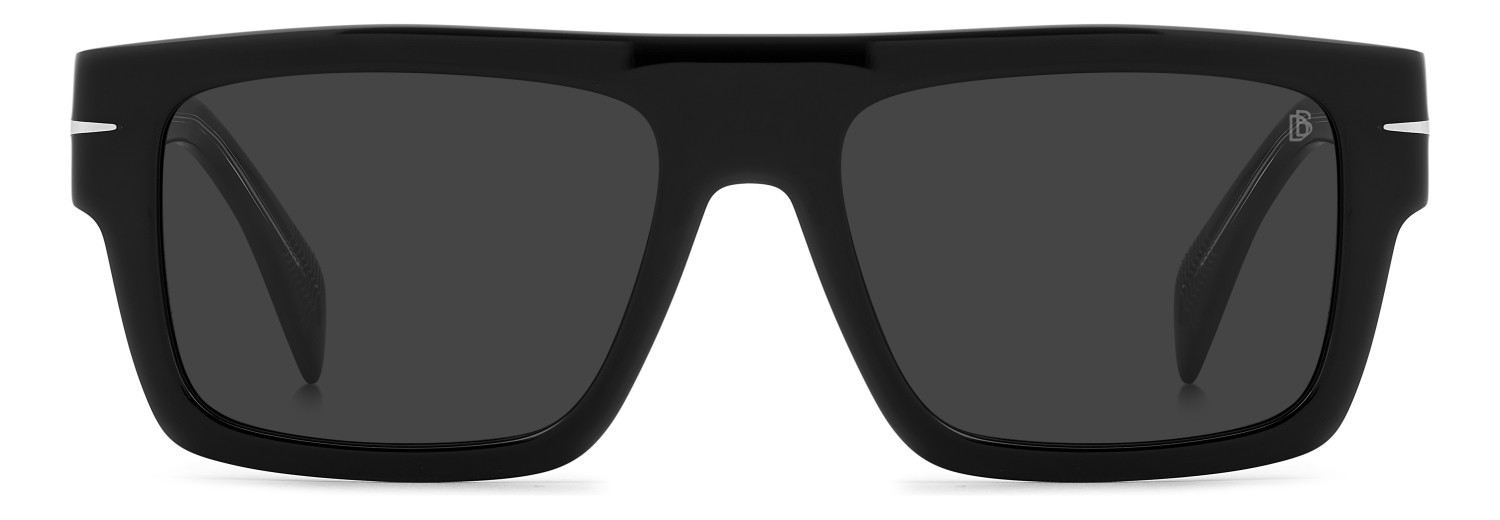 Sunglasses David Beckham Db 7161/S 208546 807 IR color black shape rectangle lenses grey