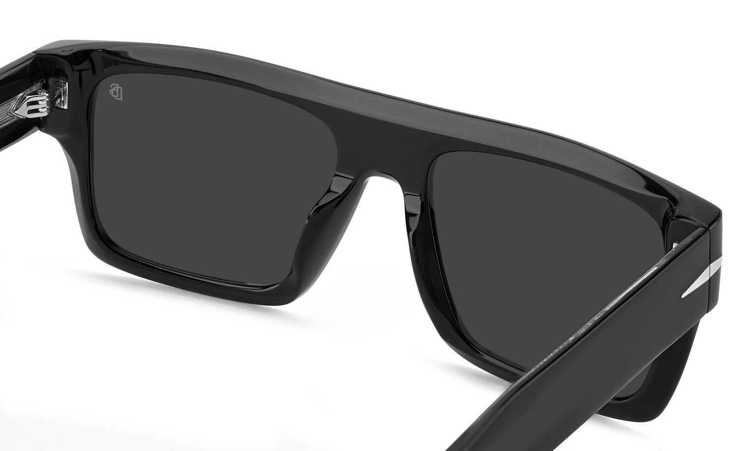 Sunglasses David Beckham Db 7161/S 208546 807 IR color black shape rectangle lenses grey