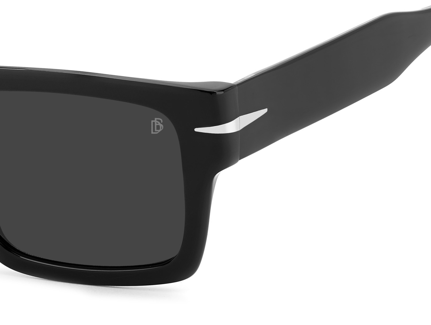 Sunglasses David Beckham Db 7161/S 208546 807 IR color black shape rectangle lenses grey