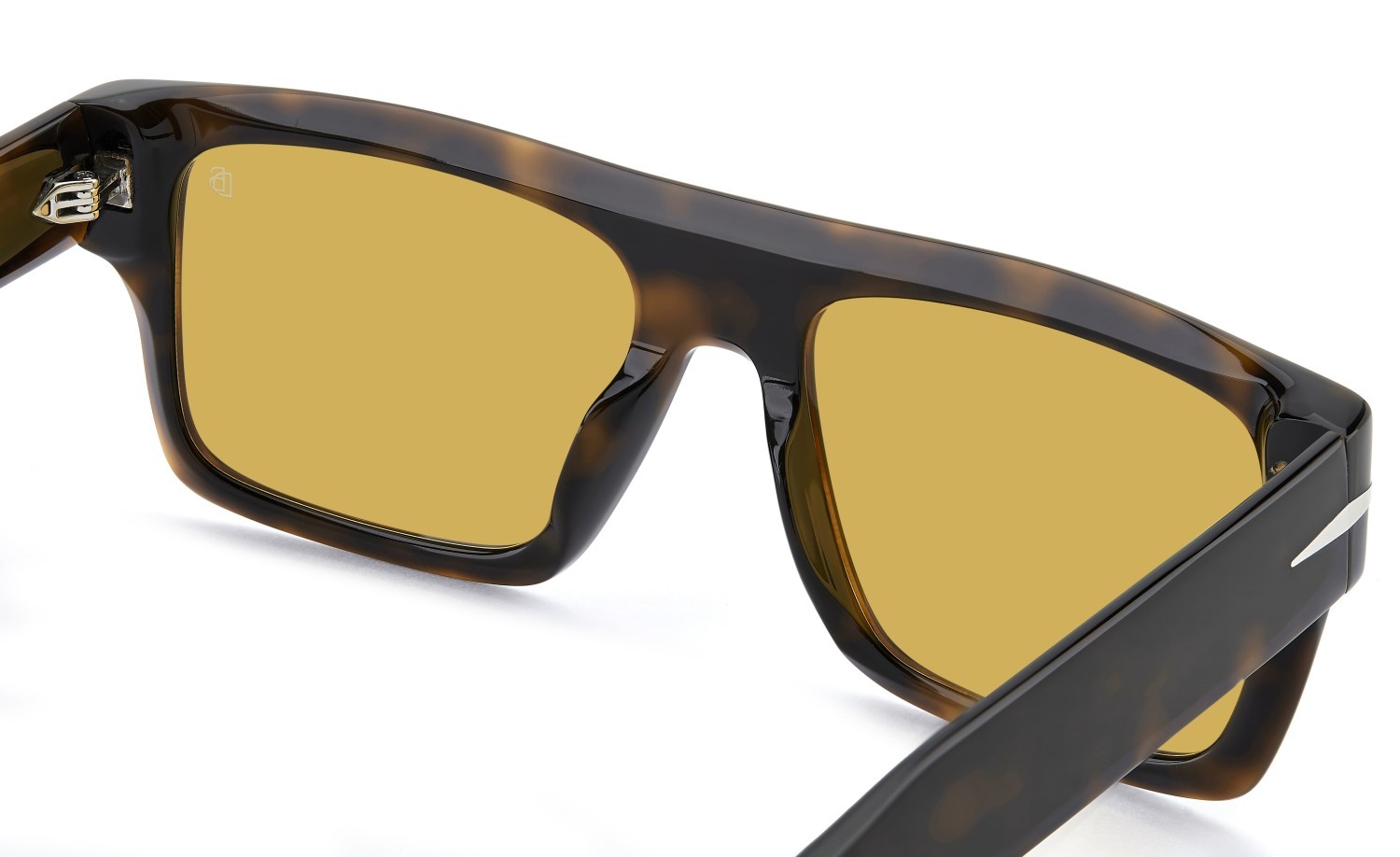 Sunglasses David Beckham Db 7161/S 208546 WR9 HO color brown havana shape rectangle lenses yellow