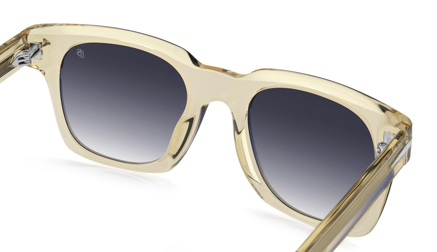 Sunglasses David Beckham Db 7160/S 208547 40G 08 color yellow shape square lenses dk blue shaded