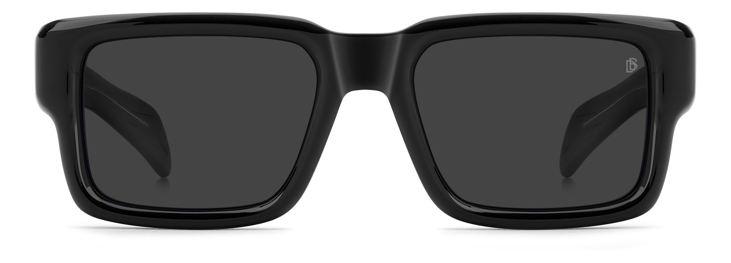Sunglasses David Beckham Db 7159/S 208548 807 IR color black shape rectangle lenses grey