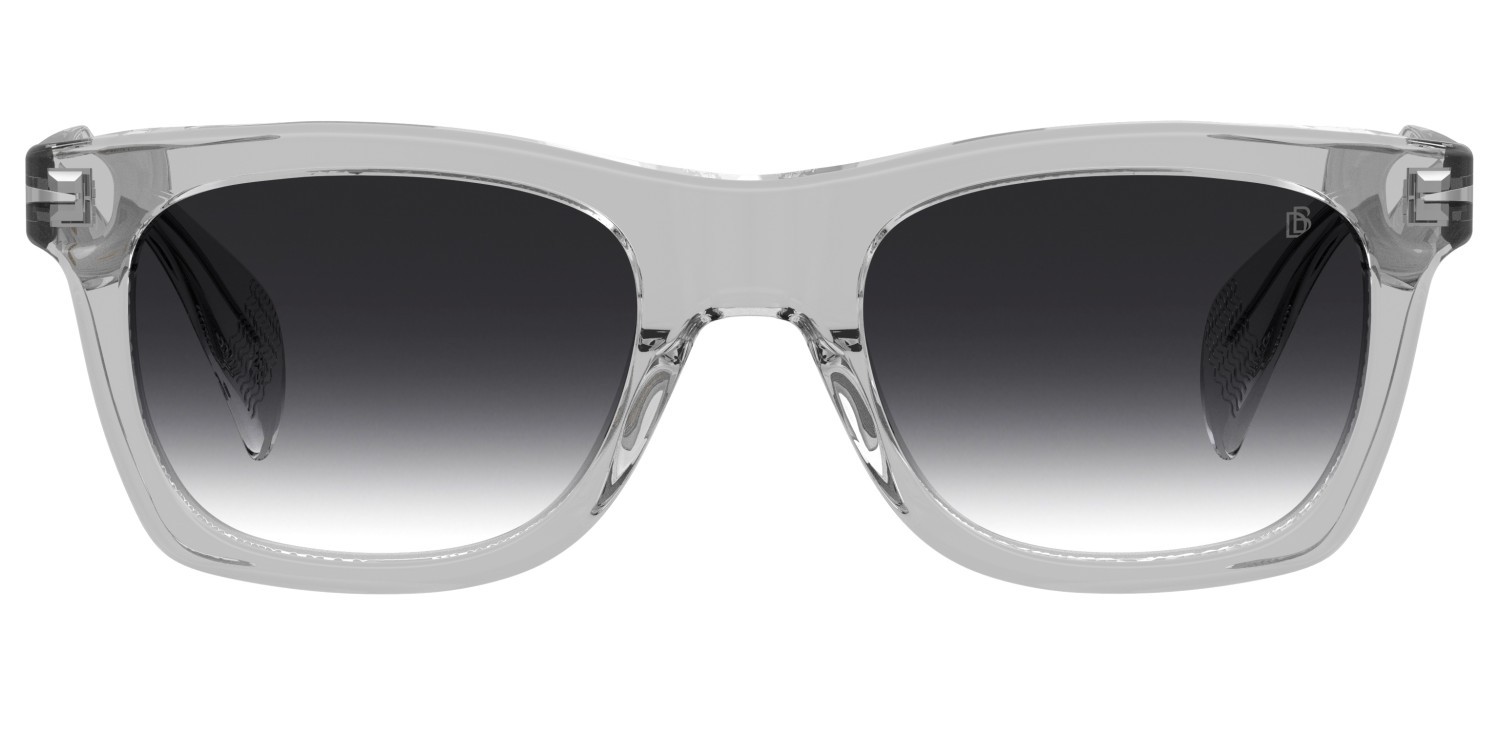 Sunglasses David Beckham Db 1222/S 208552 KB7 9O color grey shape rectangle lenses dark grey shaded
