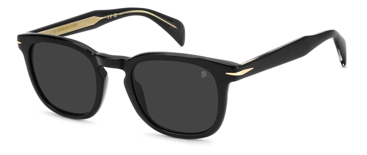 Sunglasses David Beckham Db 1221/S 208553 807 IR color black shape square lenses grey