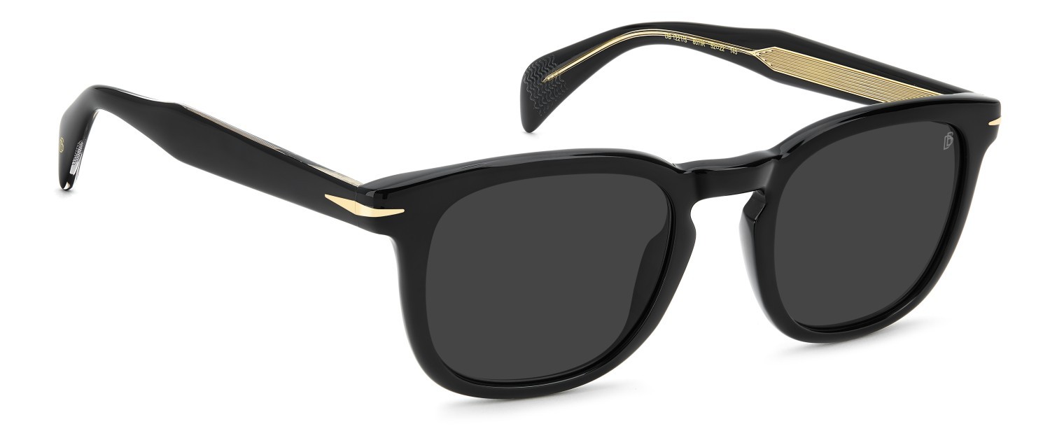 Sunglasses David Beckham Db 1221/S 208553 807 IR color black shape square lenses grey