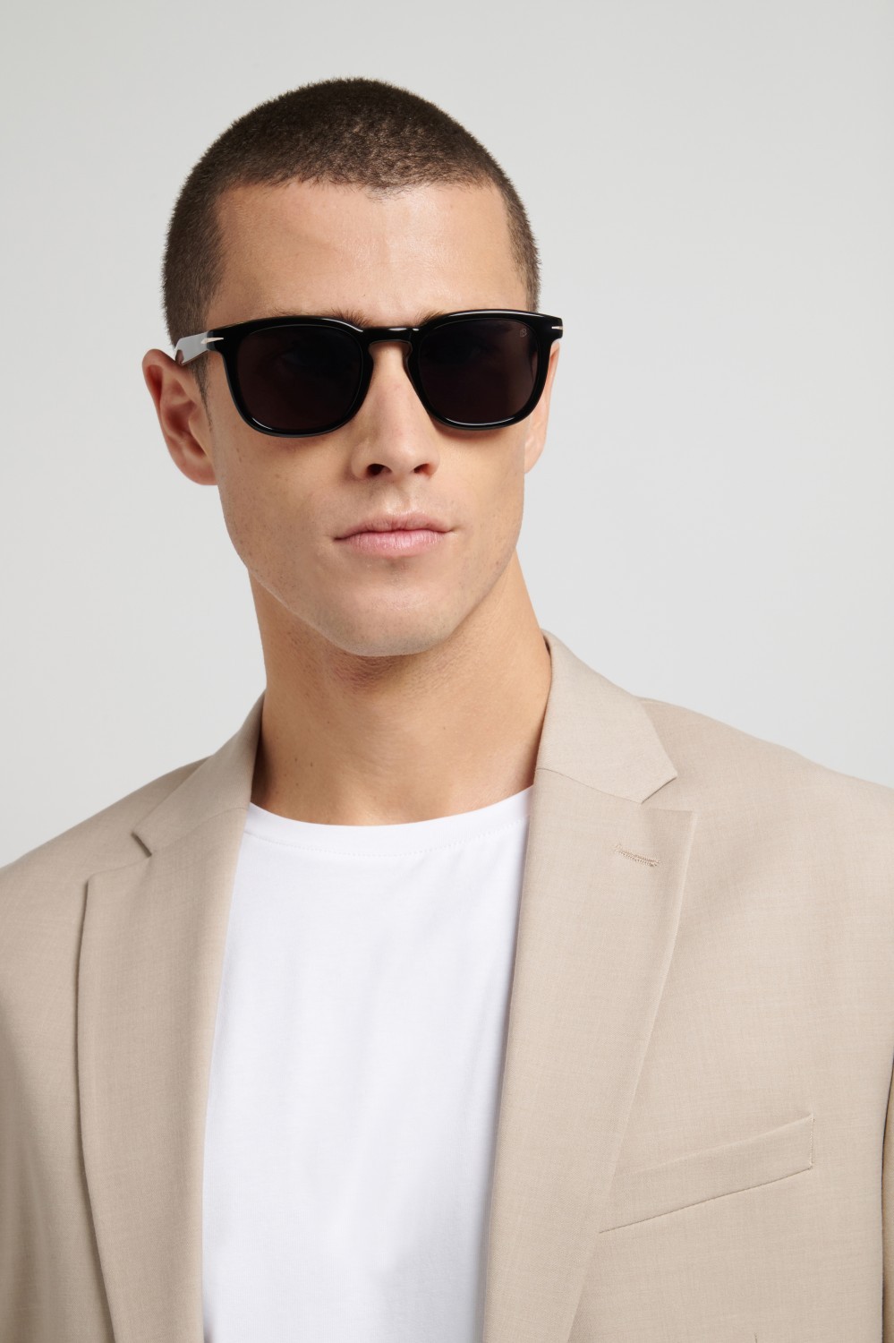 Sunglasses David Beckham Db 1221/S 208553 807 IR color black shape square lenses grey
