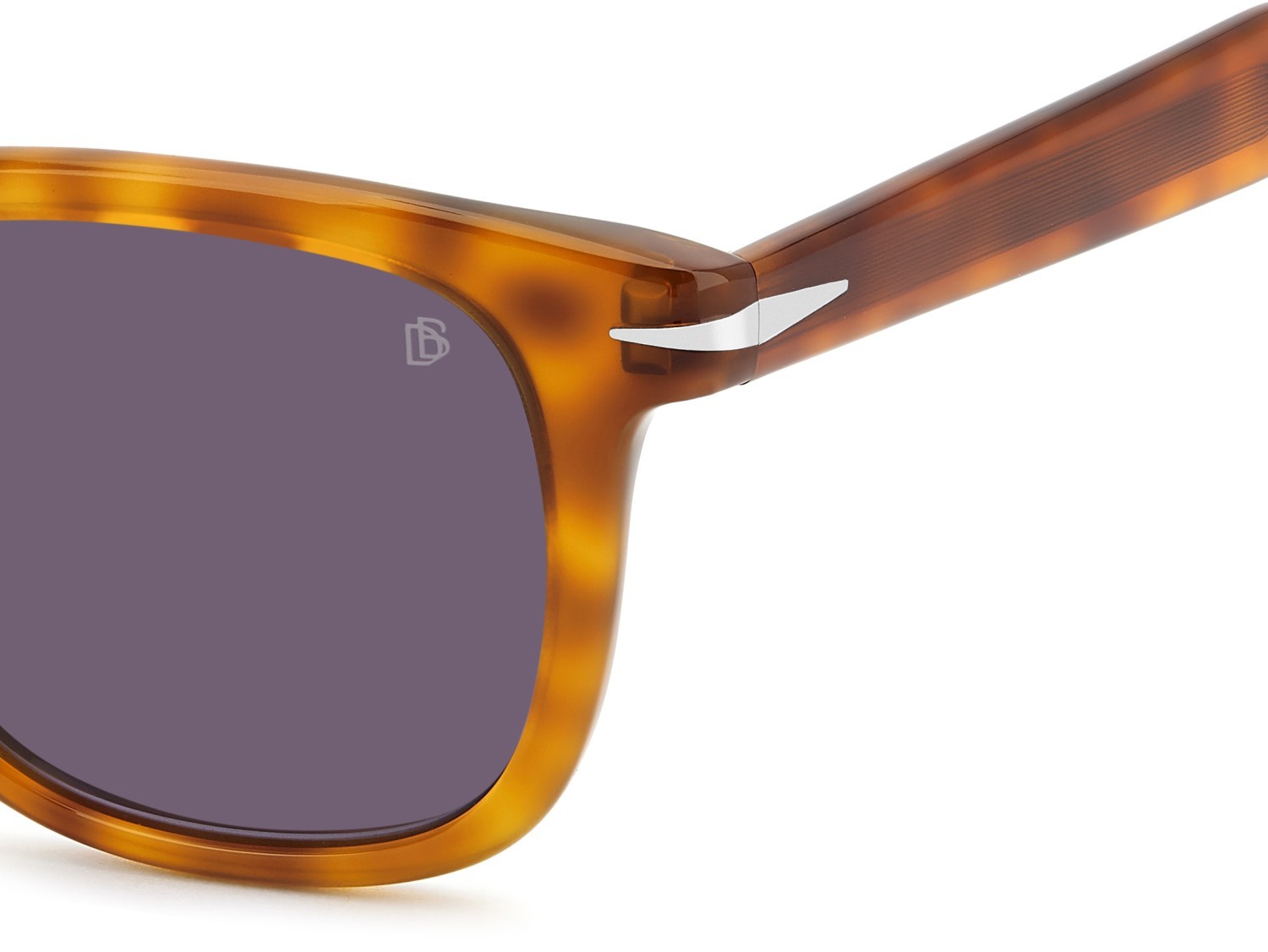 Sunglasses David Beckham Db 1221/S 208553 WR9 UR color brown havana shape square lenses violet