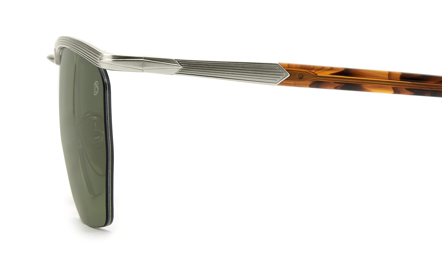 Sunglasses David Beckham Db 1225/S 208555 9CI O7 color palladium brown shape square lenses green lightgreen antireflex