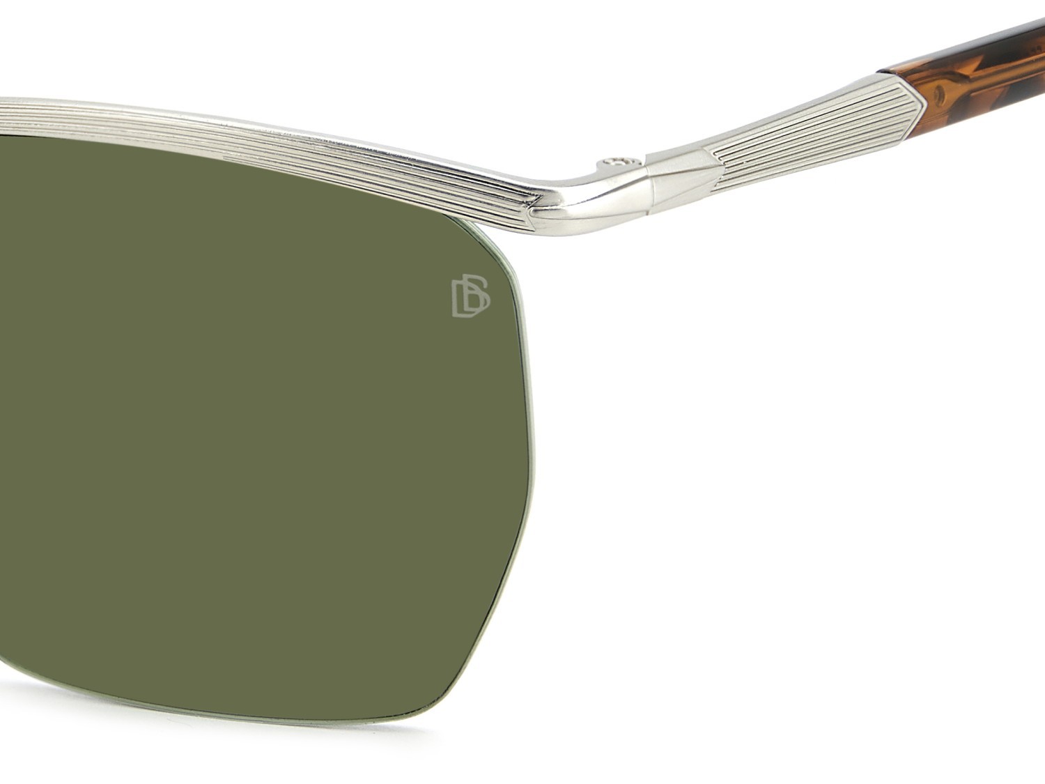 Sunglasses David Beckham Db 1225/S 208555 9CI O7 color palladium brown shape square lenses green lightgreen antireflex