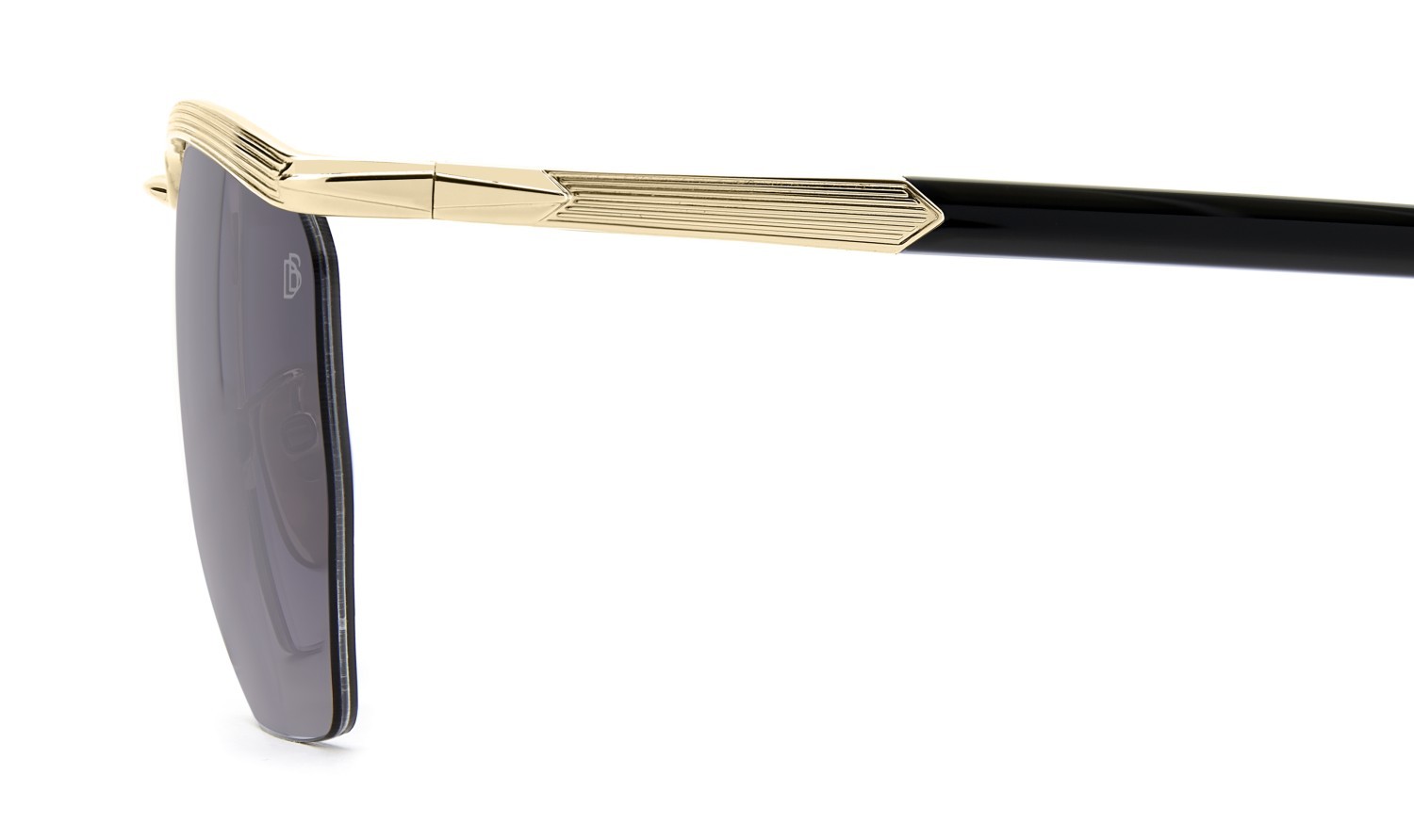 Sunglasses David Beckham Db 1225/S 208555 RHL 0D color gold black 2 shape square lenses violet antireflex