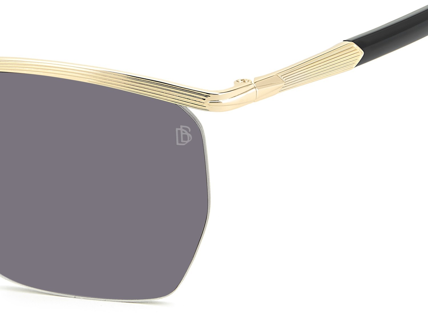 Sunglasses David Beckham Db 1225/S 208555 RHL 0D color gold black 2 shape square lenses violet antireflex