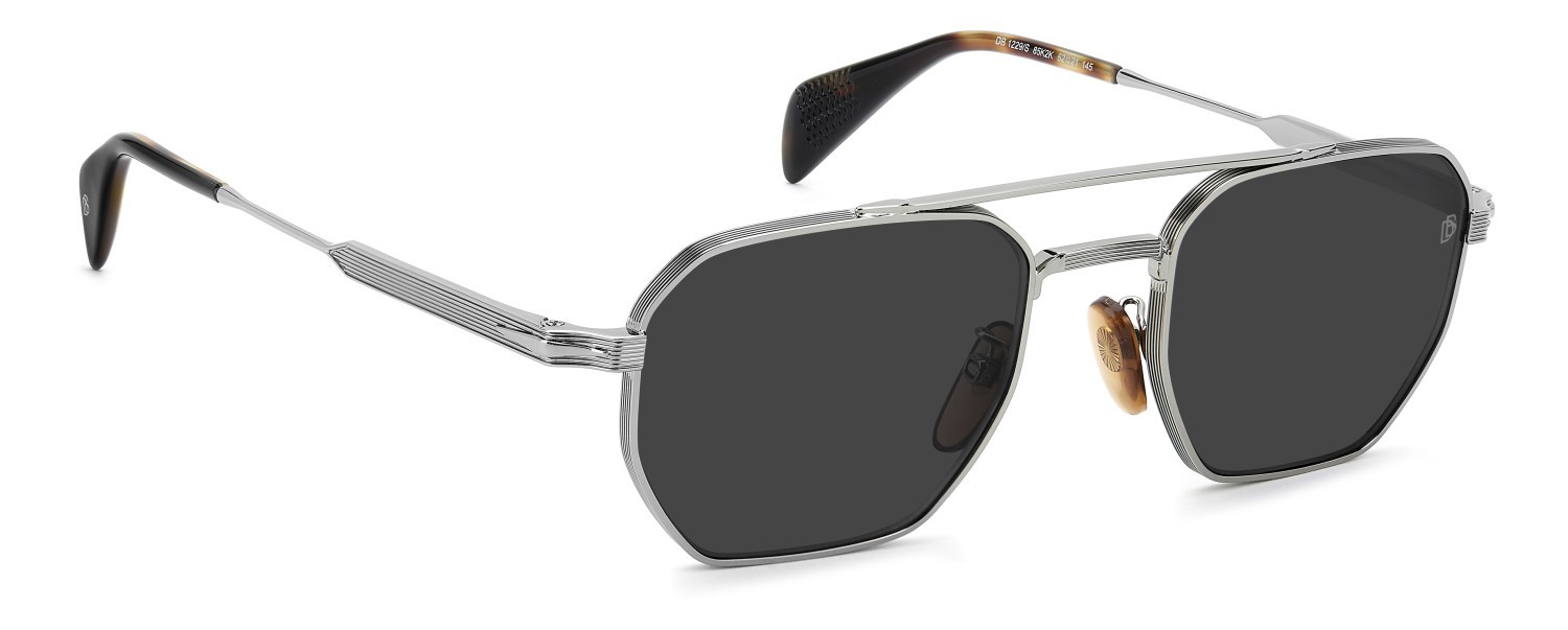Sunglasses David Beckham Db 1229/S 208558 85K 2K color ruthenium black shape navigator lenses grey antireflex
