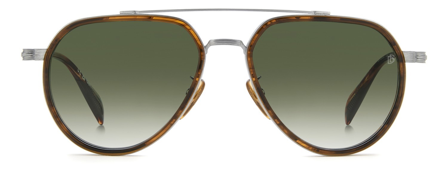 Sonnenbrillen David Beckham Db 1226/G 208559 9CI 8Z farbe palladium brown form aviator gläser green shaded antireflex