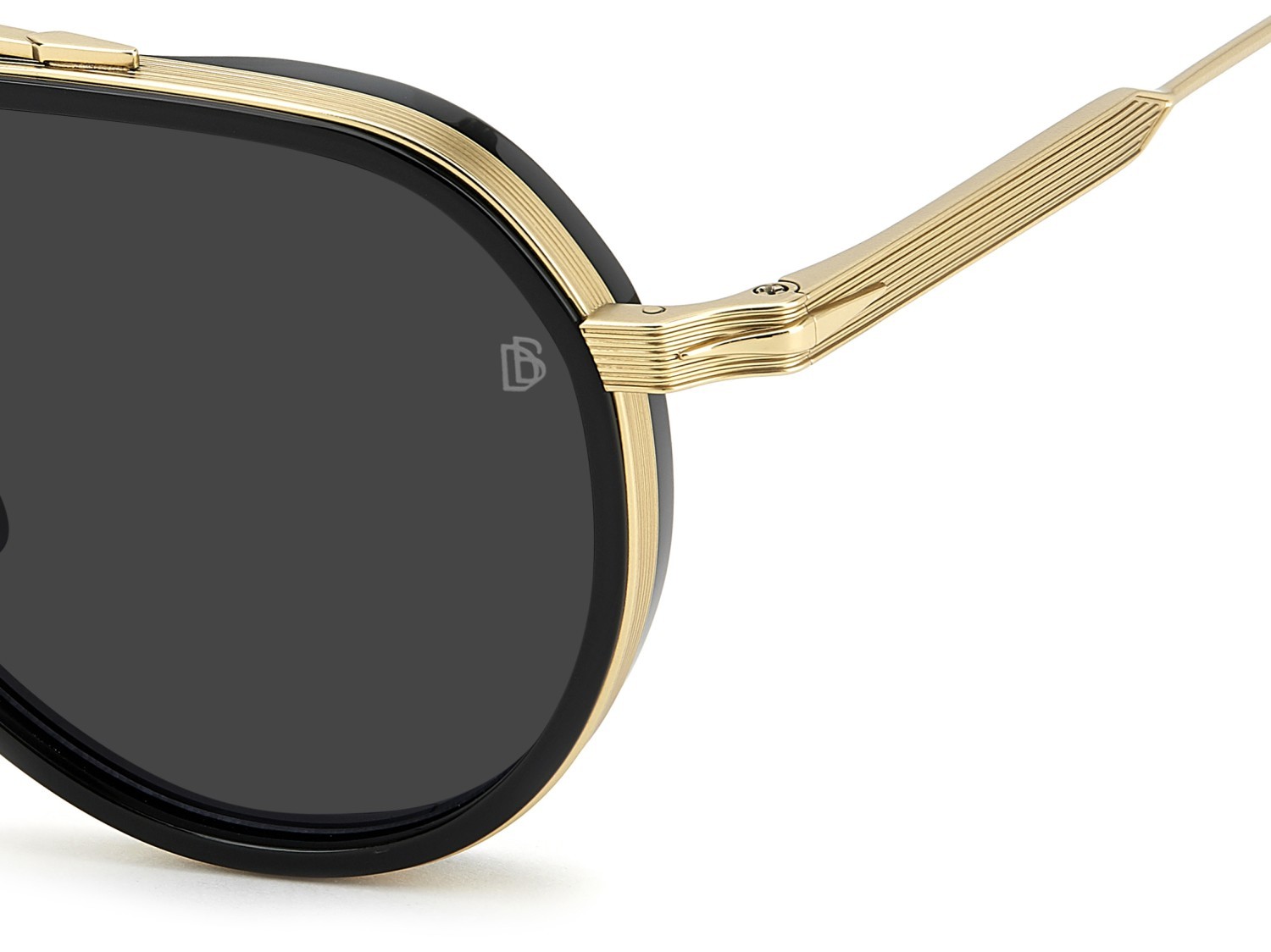 Sunglasses David Beckham Db 1226/G 208559 RHL 2K color gold black 2 shape aviator lenses grey antireflex