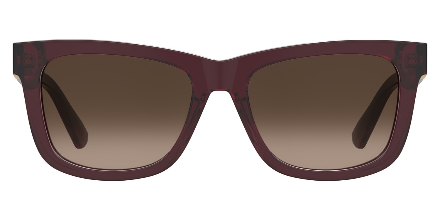 Occhiali da sole Moschino Mos211/S 208563 C9A HA colore red forma quadrato lenti brown shaded
