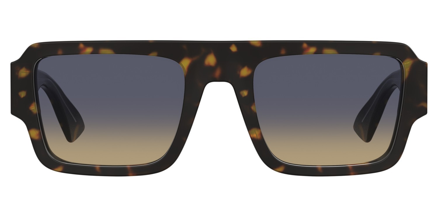 Occhiali da sole Moschino Mos213/S 208564 086 IE colore havana forma quadrato lenti blue beige