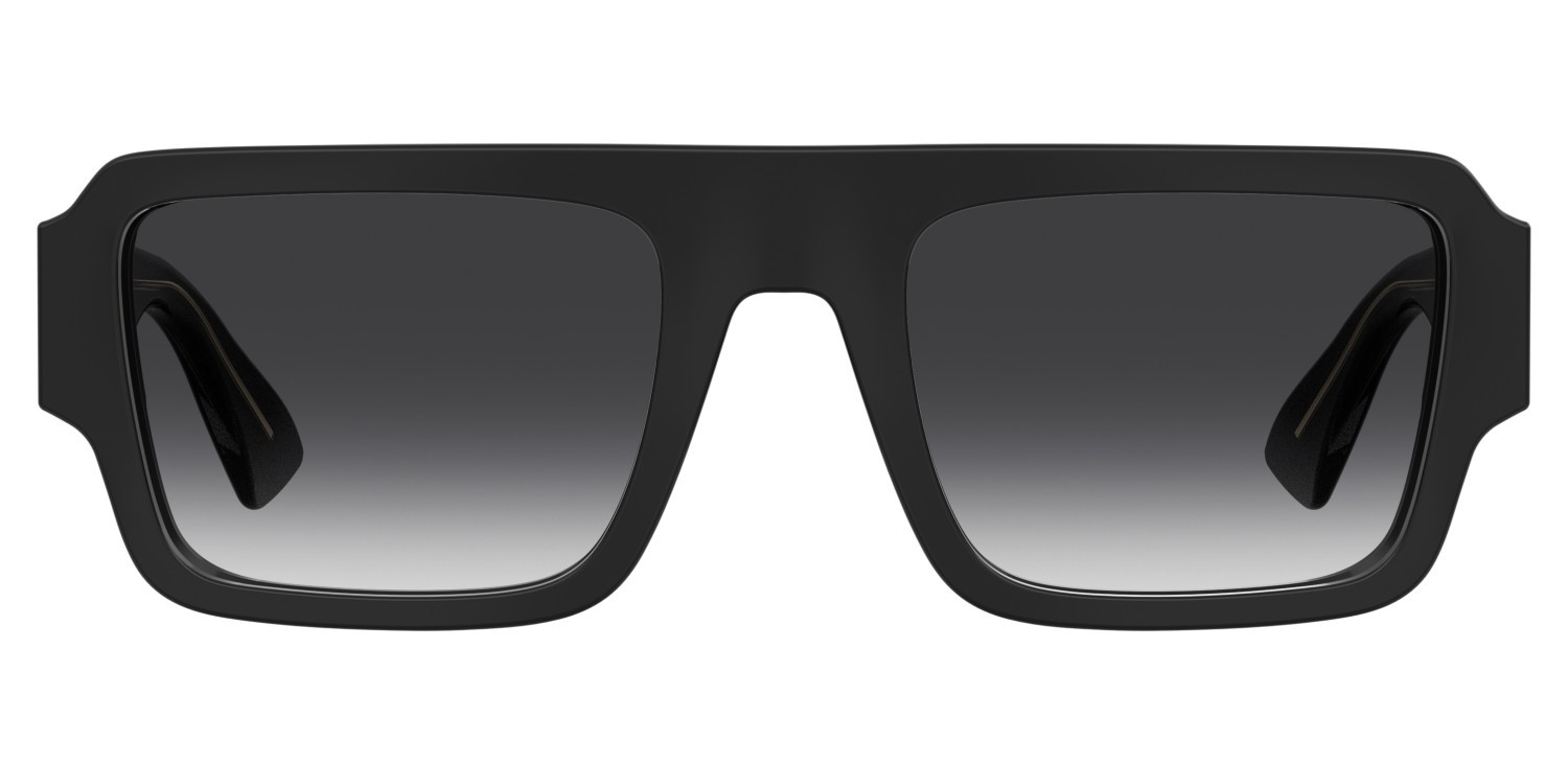 Sunglasses Moschino Mos213/S 208564 807 9O color black shape square lenses dark grey shaded