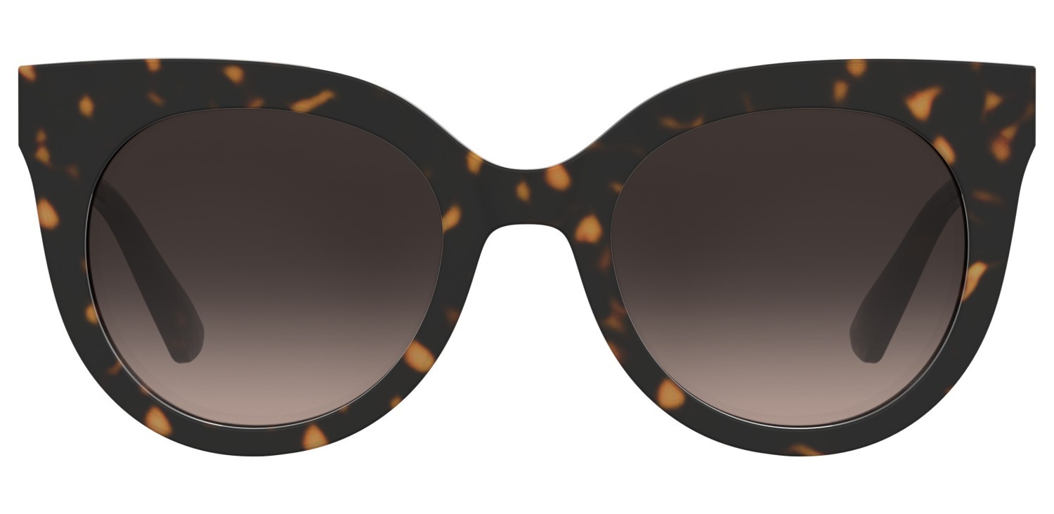Sunglasses Moschino Mos212/S 208566 086 HA color havana shape cat eye lenses brown shaded