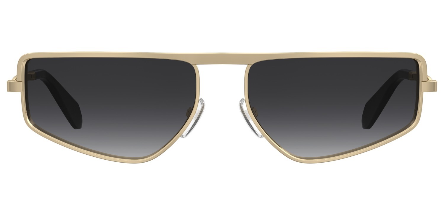 Occhiali da sole Moschino Mos209/S 208567 000 9O colore rose gold forma quadrato lenti dark grey shaded