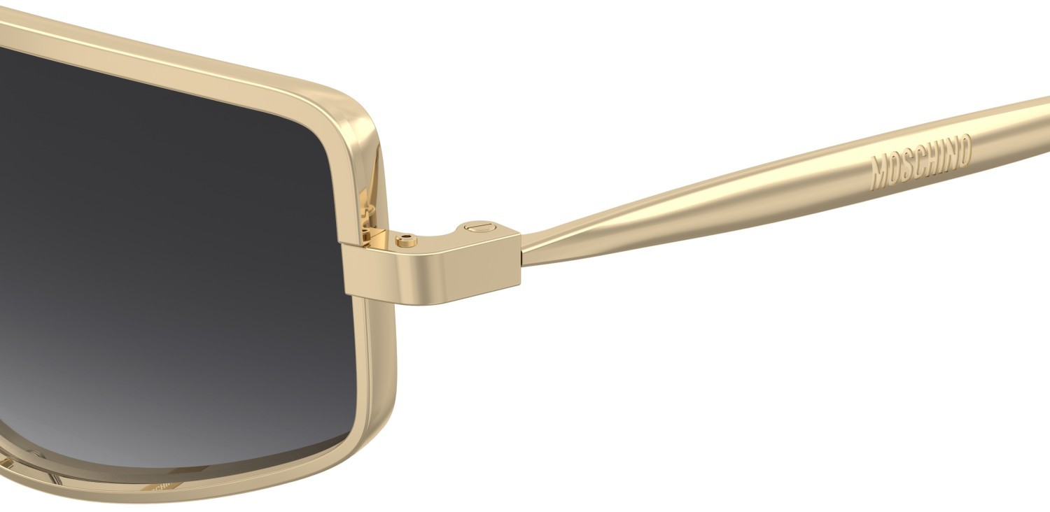 Occhiali da sole Moschino Mos209/S 208567 000 9O colore rose gold forma quadrato lenti dark grey shaded