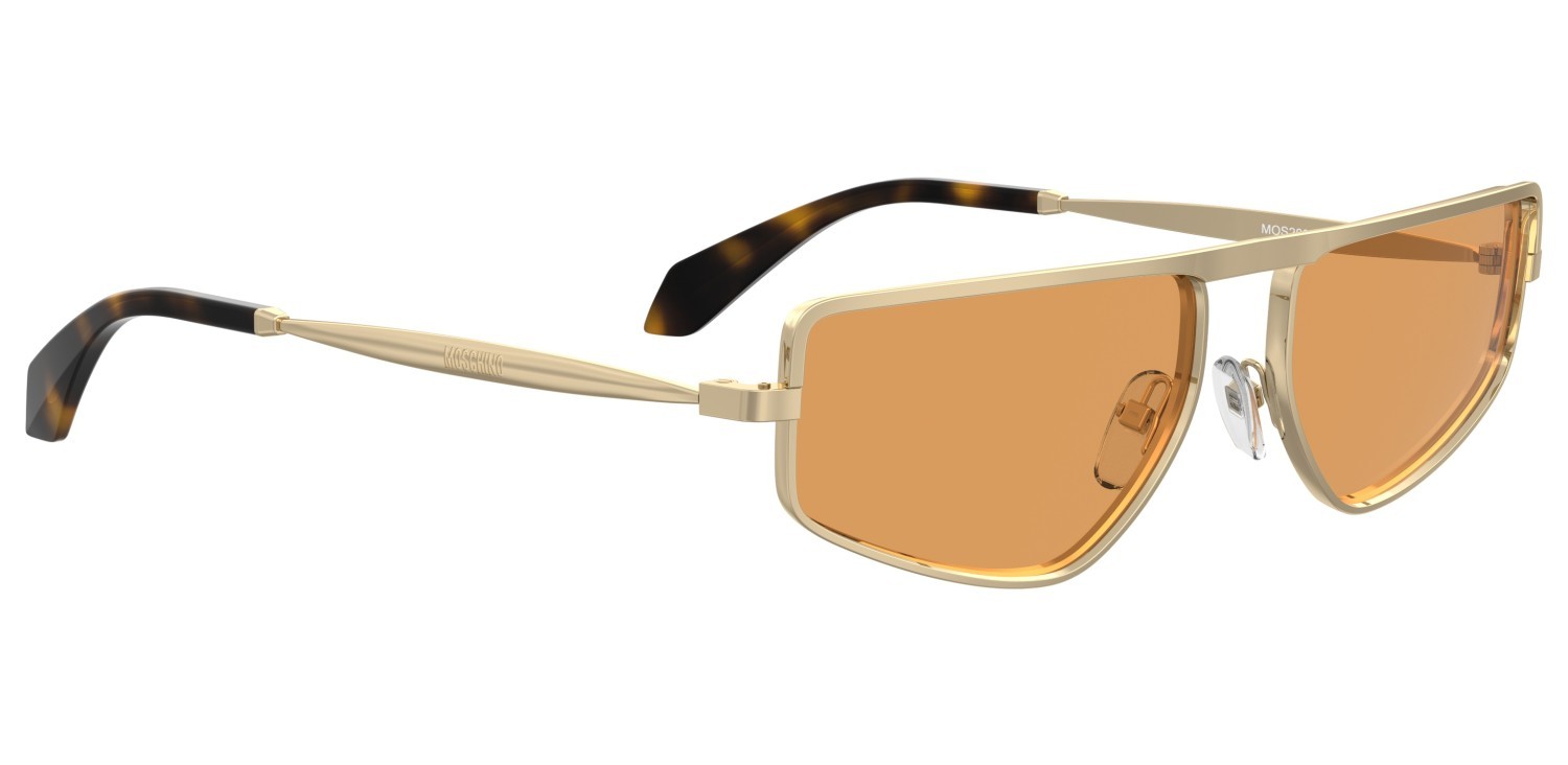 Sonnenbrillen Moschino Mos209/S 208567 000 N8 farbe rose gold form quadratisch gläser orange photochromatic