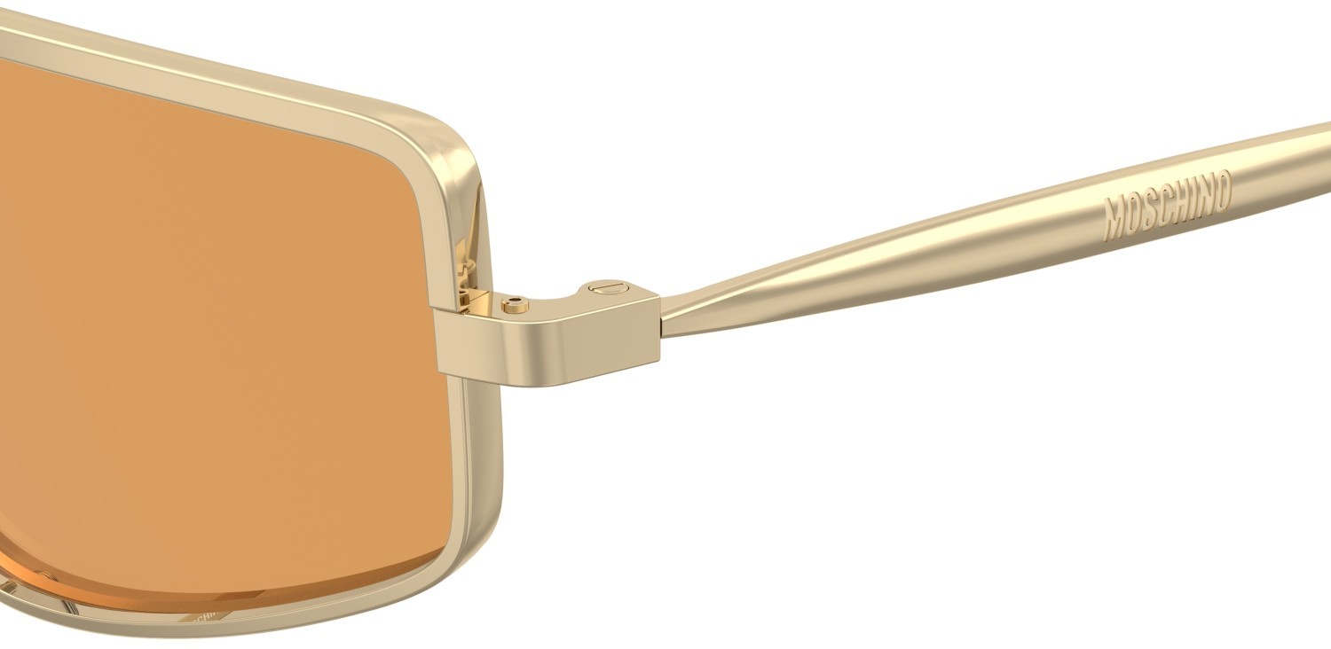 Sonnenbrillen Moschino Mos209/S 208567 000 N8 farbe rose gold form quadratisch gläser orange photochromatic