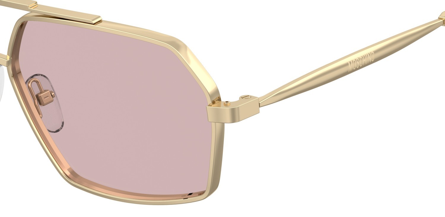 Sonnenbrillen Moschino Mos210/S 208568 000 Q4 farbe rose gold form quadratisch gläser pink photocromatic