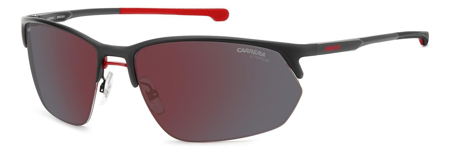 Sonnenbrillen Carrera Ducati Carduc 064/S 208588 003 H4 farbe matte black form rechteckig gläser red mirror pz hightcontrast ar