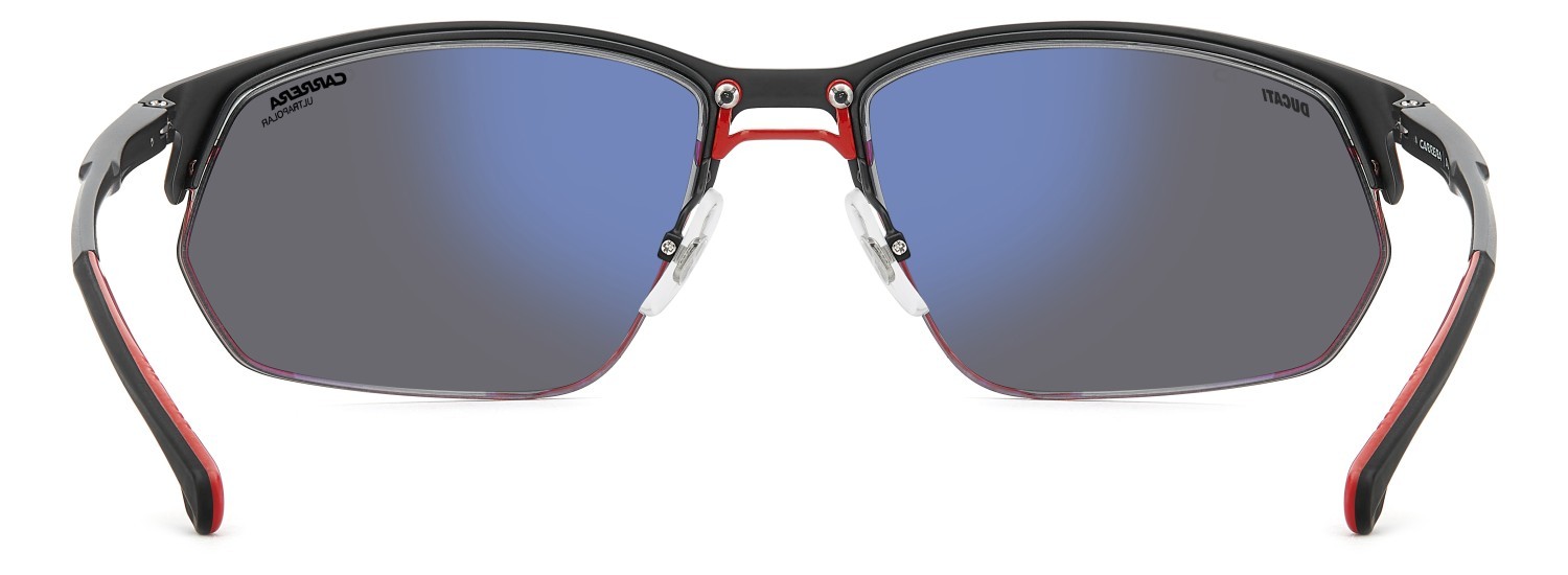 Sonnenbrillen Carrera Ducati Carduc 064/S 208588 003 H4 farbe matte black form rechteckig gläser red mirror pz hightcontrast ar