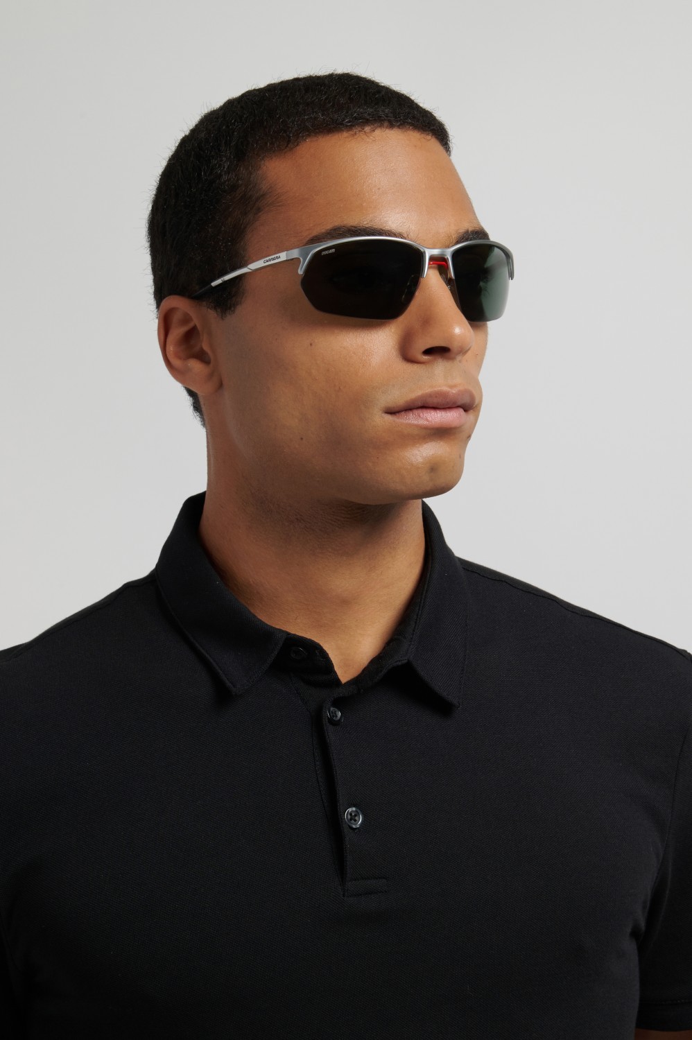 Sunglasses Carrera Ducati Carduc 064/S 208588 62L QT color brushed palladium shape rectangle lenses green