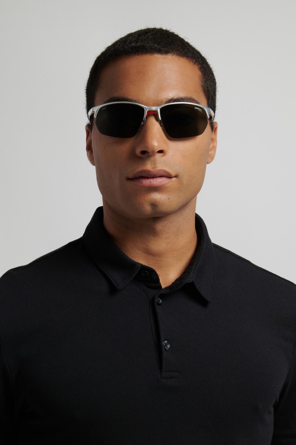 Sunglasses Carrera Ducati Carduc 064/S 208588 62L QT color brushed palladium shape rectangle lenses green