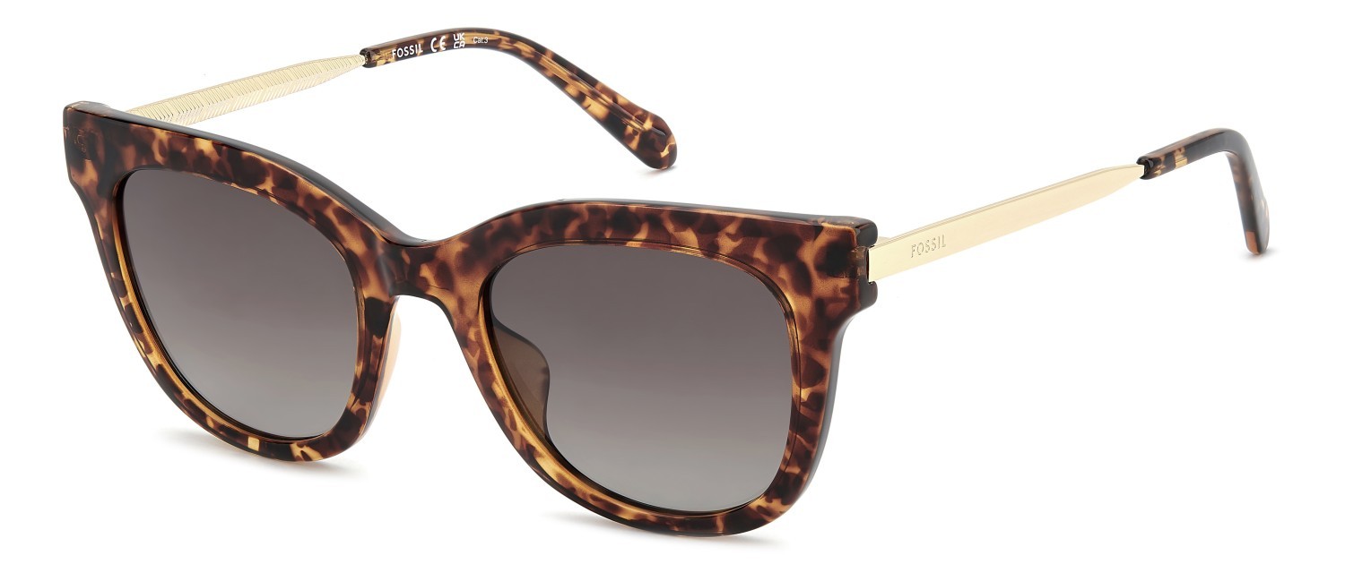 Sunglasses Fossil Fos 2169/G 208593 086 HA color havana shape cat eye lenses brown shaded