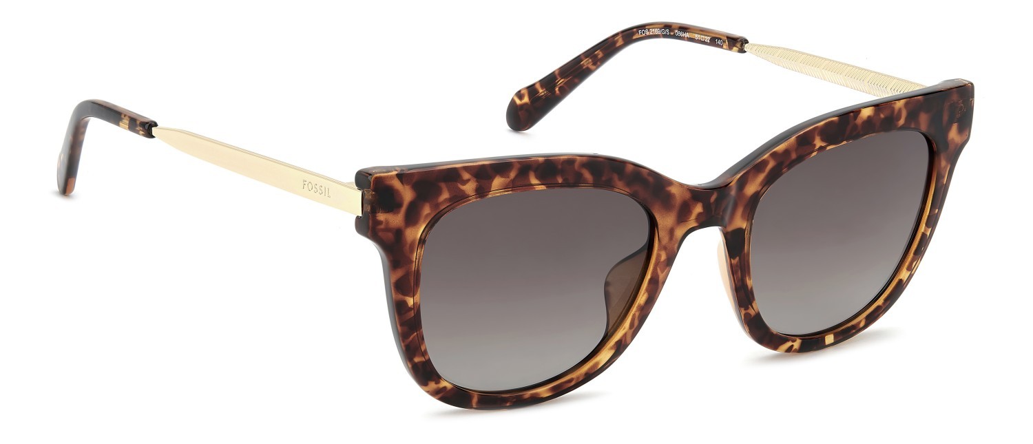 Sunglasses Fossil Fos 2169/G 208593 086 HA color havana shape cat eye lenses brown shaded