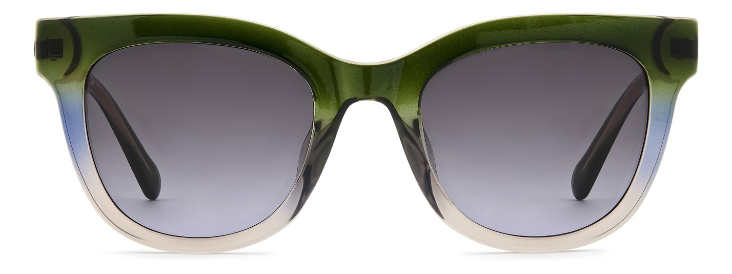 Sunglasses Fossil Fos 2169/G 208593 4N7 9O color green beige shape cat eye lenses grey shaded