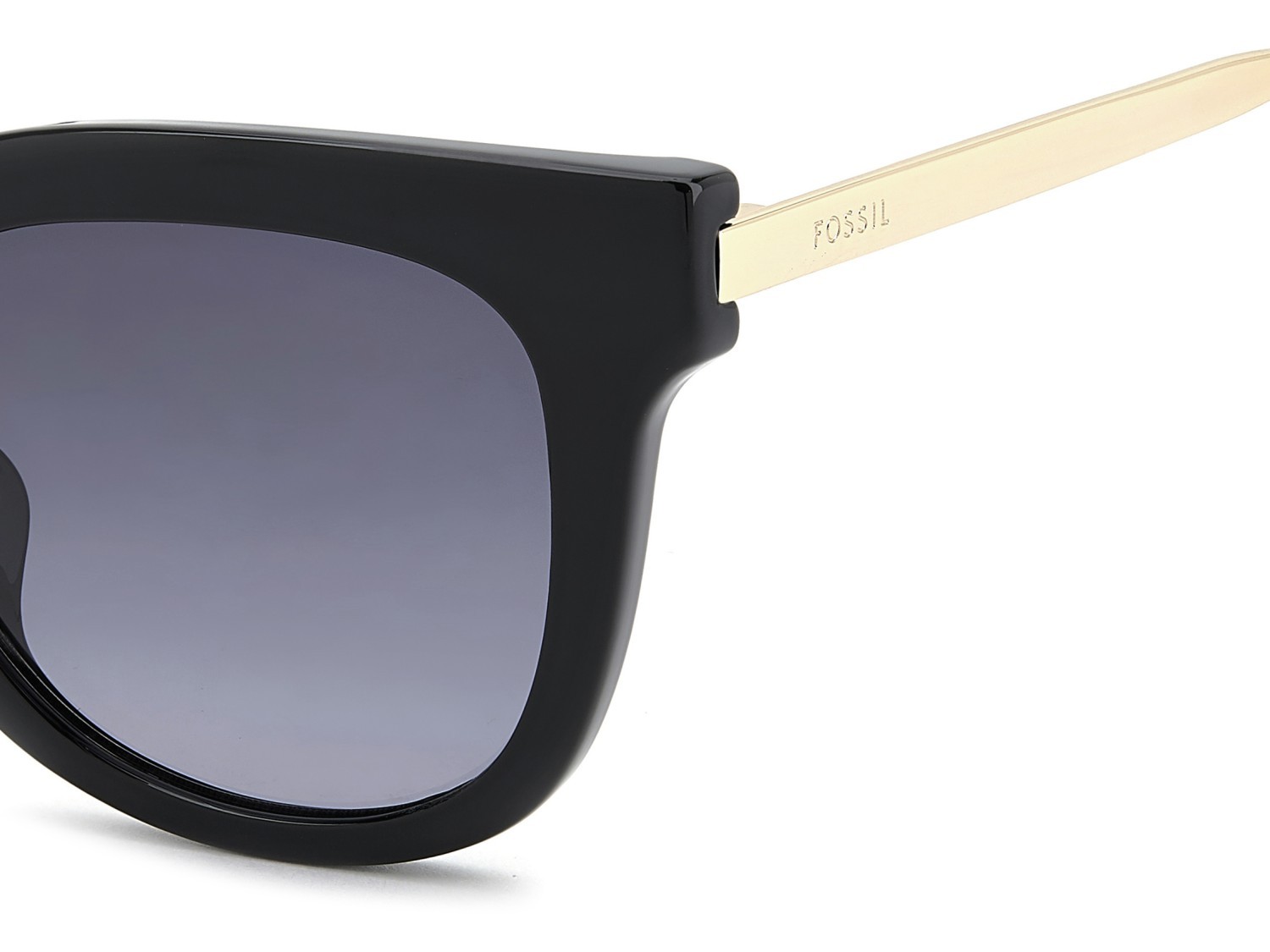 Sunglasses Fossil Fos 2169/G 208593 807 9O color black shape cat eye lenses grey shaded