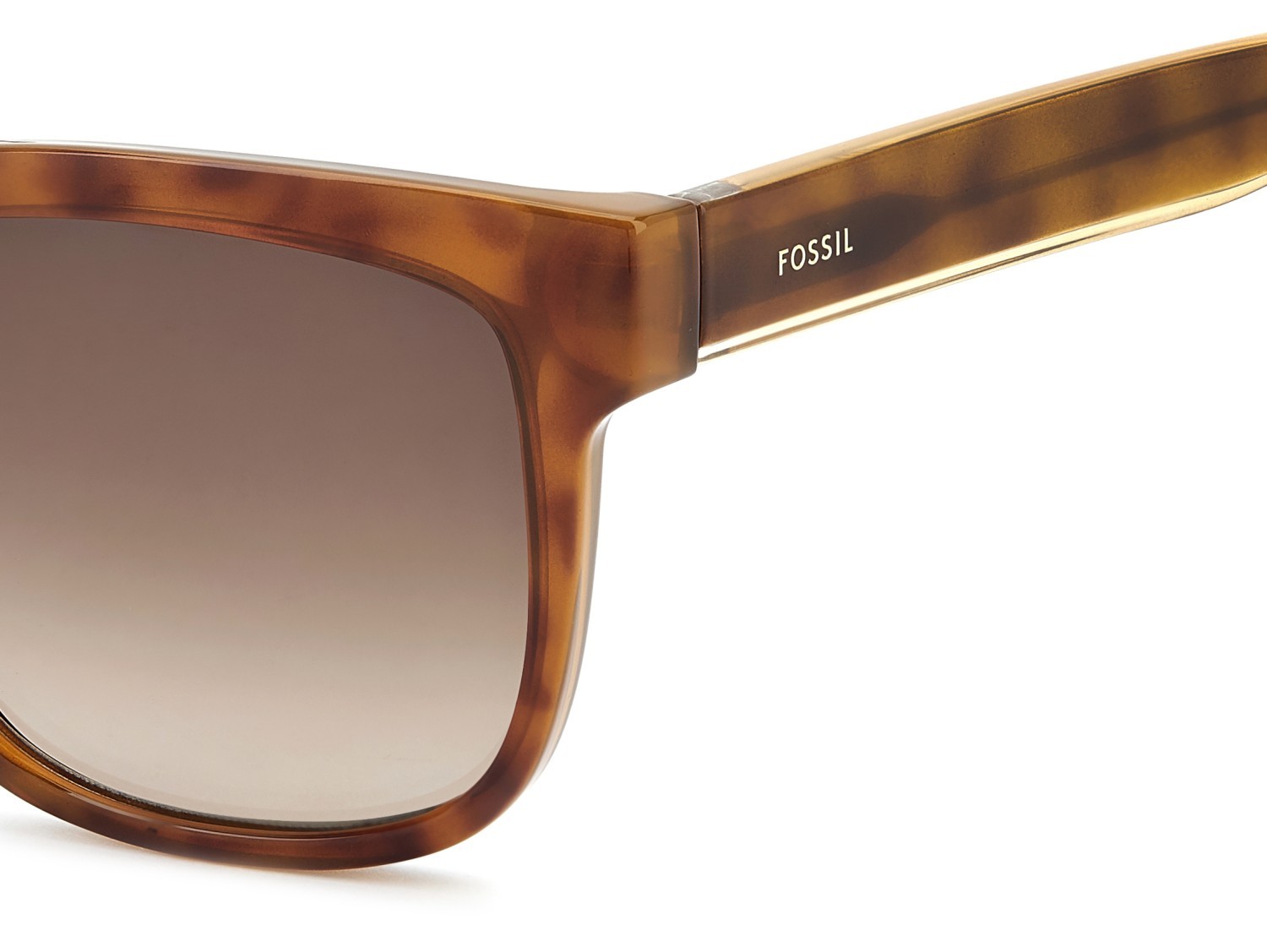 Sunglasses Fossil Fos 3177/G 208594 SX7 HA color light havana shape square lenses brown shaded