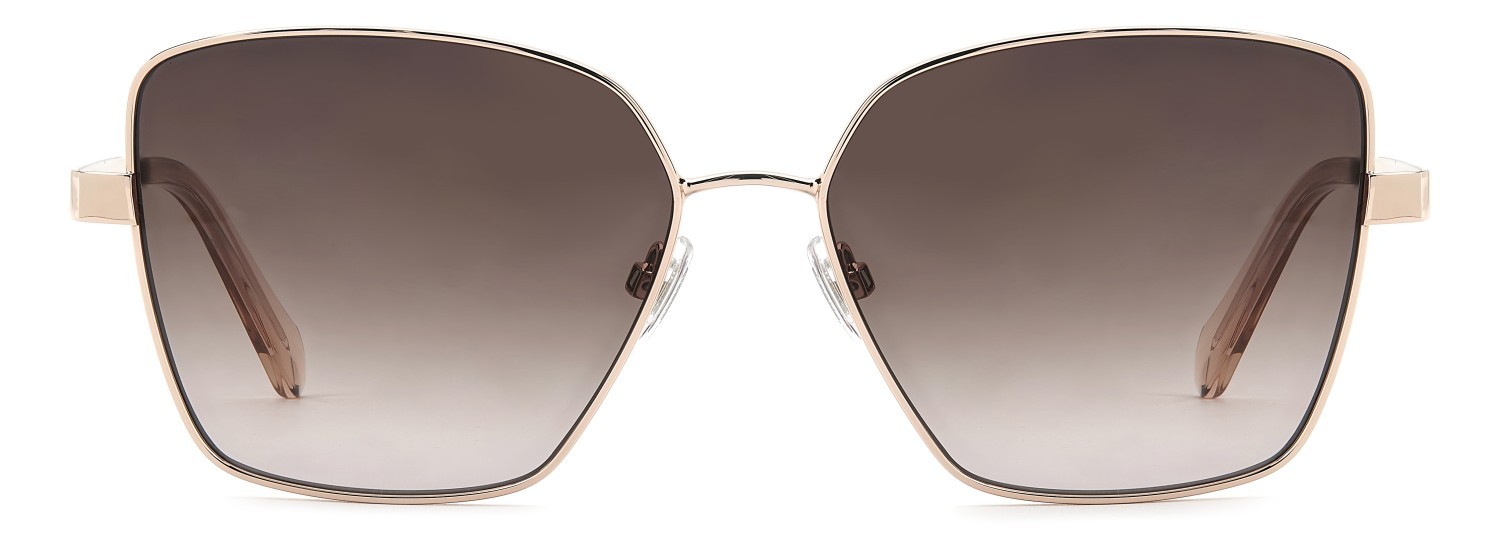 Sunglasses Fossil Fos 3182/G 208595 AU2 HA color red gold shape square lenses brown shaded