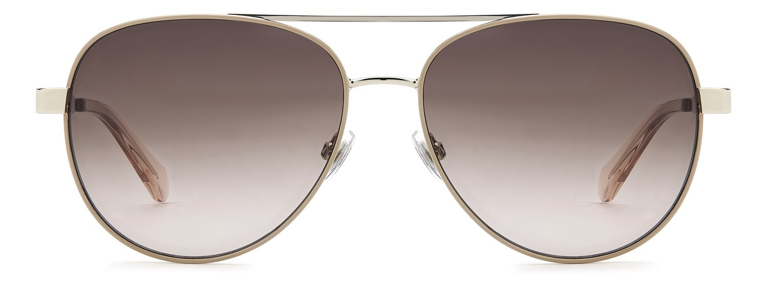 Sonnenbrillen Fossil Fos 3178/G 208596 FG4 HA farbe brown gold form aviator gläser brown shaded