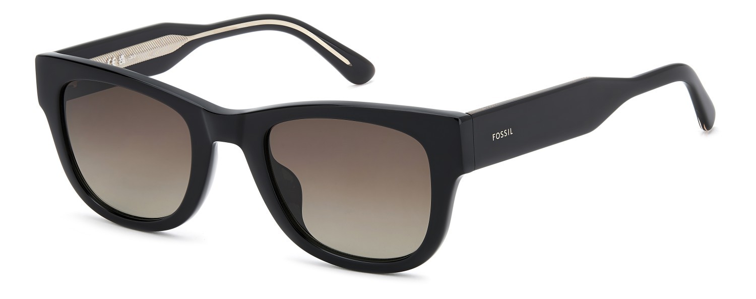Sunglasses Fossil Fos 2167/S 208598 807 HA color black shape square lenses brown shaded