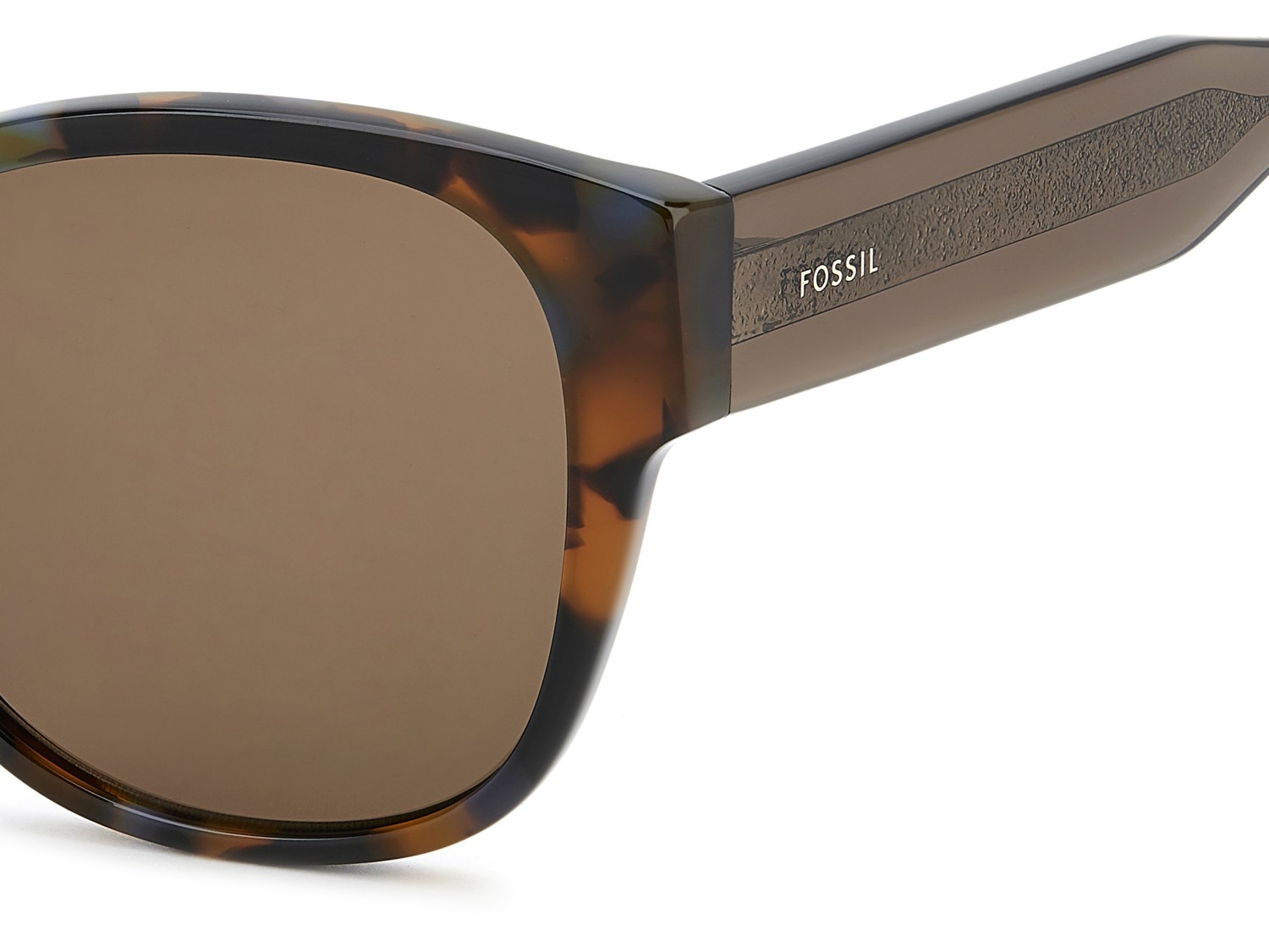 Sunglasses Fossil Fos 2170/G 208599 X8Q 70 color brown blue havana shape cat eye lenses brown