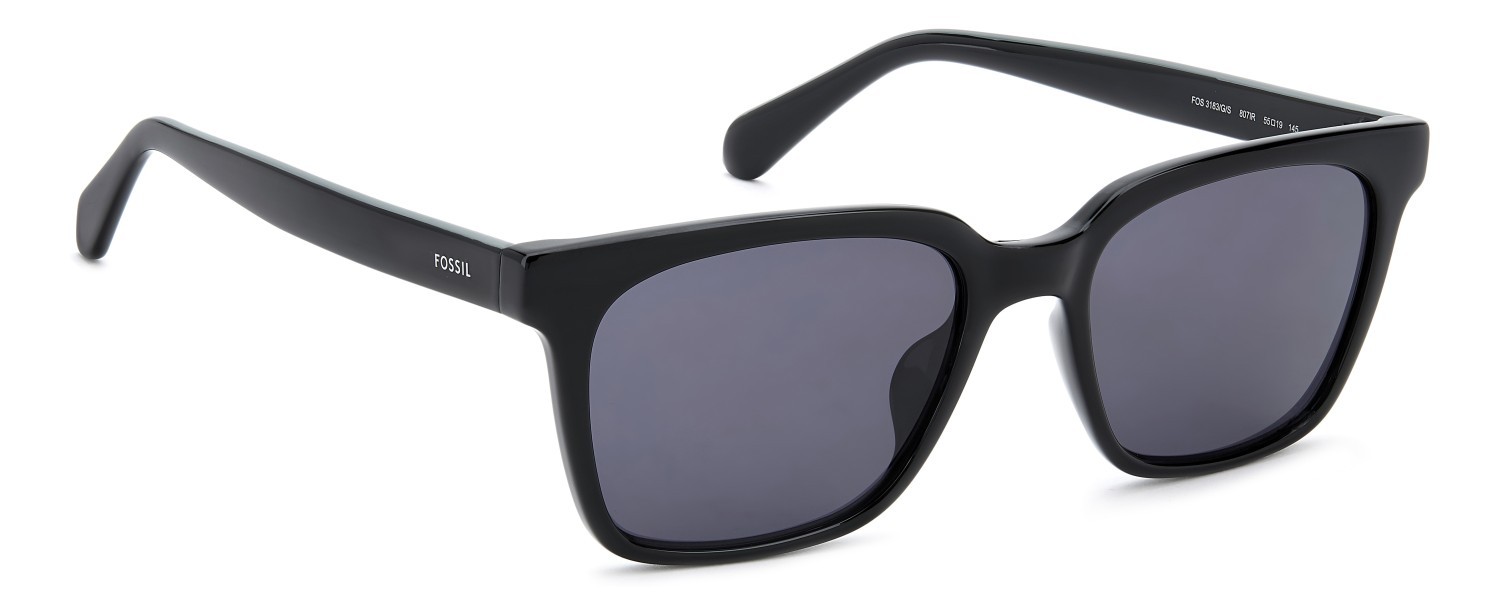 Sunglasses Fossil Fos 3183/G 208600 807 IR color black shape rectangle lenses grey