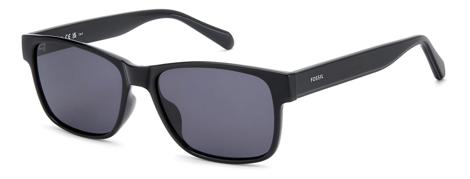 Sunglasses Fossil Fos 3179/G 208601 807 IR color black shape rectangle lenses grey